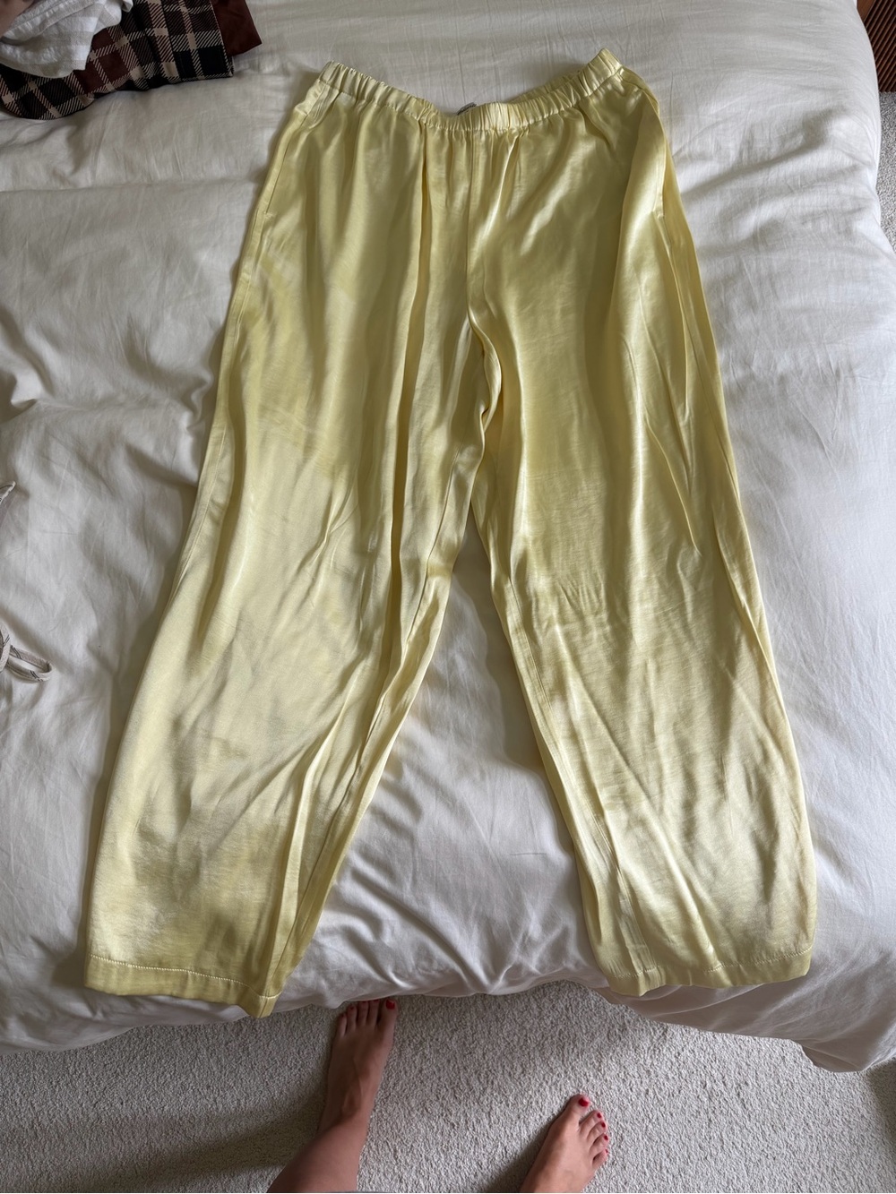 Madewell Light Yellow Kids Elastic Waist Sweatpants